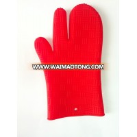 Food grade silicon best high quality red oven mitt baking glove