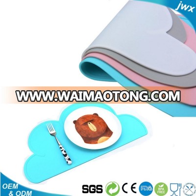 Hot Sell High Quality Eco-friendly Anti Broken Silicone Kids Placemat OEM Producer